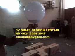 Lampu Taman Bulat Susu 25cm